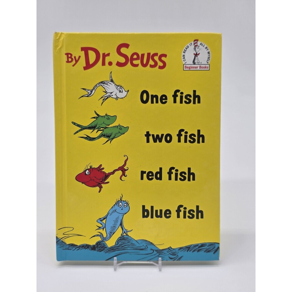 Vintage One Fish Two Fish Red Fish Blue Fish by Seuss (1988)